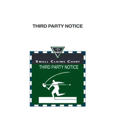 Document preview: Understanding the Third Party Notice (Form SCL 003) in BC Small Claims — Legal & justice (SCL 003)