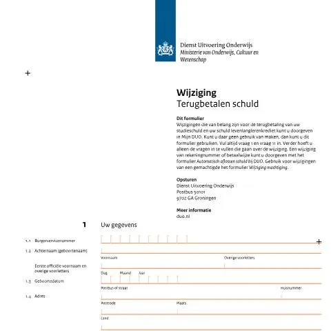 Documentvoorvertoning: Belang van het rapporteren van wijzigingen in studieschuld — Overheid & administratie
