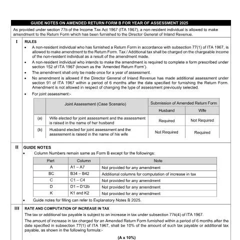 Document preview: Memahami Proses Borang Pengembalian Dipinda B 2025 — Cukai & percukaian