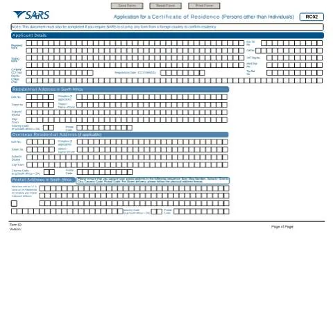 Document preview: Understanding the RC02 Application for Tax Residency — Government & admin (CERFA n°RC02)