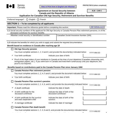 Document preview: Navigating the ISP5054-ALB for Retirement Benefits — Health (CERFA n°ISP5054-ALB)