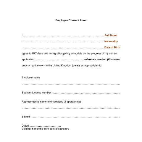 Document preview: Employee Immigration Status Consent: What UK Employers Need to Know — Government & admin