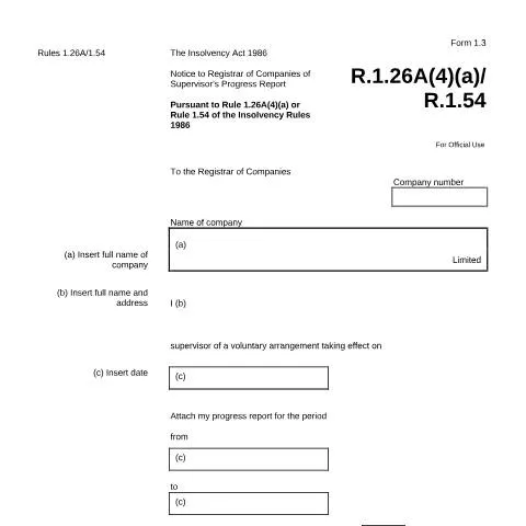 Document preview: Understanding the Supervisor's Progress Report (Form 1.3) — Business