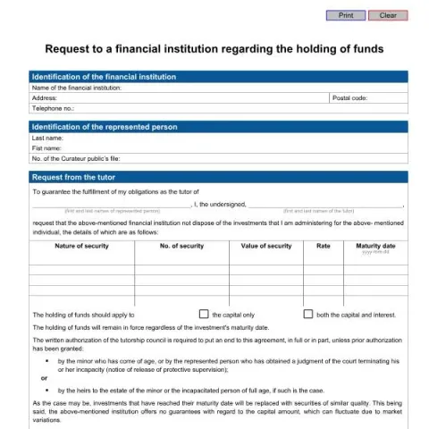 Document preview: Request to Financial Institution Regarding Fund Holding — Legal & justice