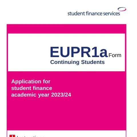 Document preview: Mastering Your Student Finance Application as an EU Student — Education & training