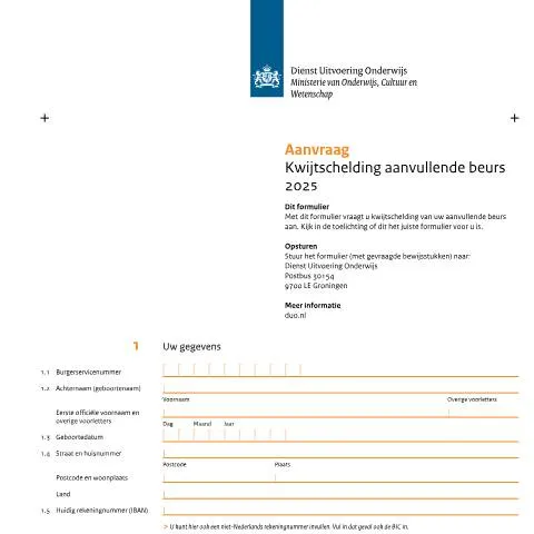 Documentvoorvertoning: Hoe vraag je kwijtschelding van de aanvullende beurs aan? — Onderwijs & opleiding
