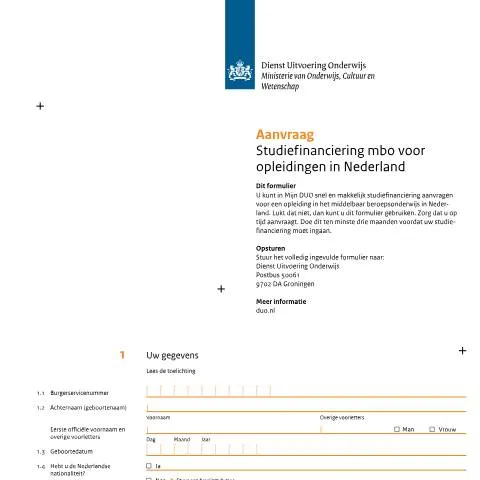 Documentvoorvertoning: Studiefinanciering mbo Aanvragen: Uw Gids voor Succes — Onderwijs & opleiding