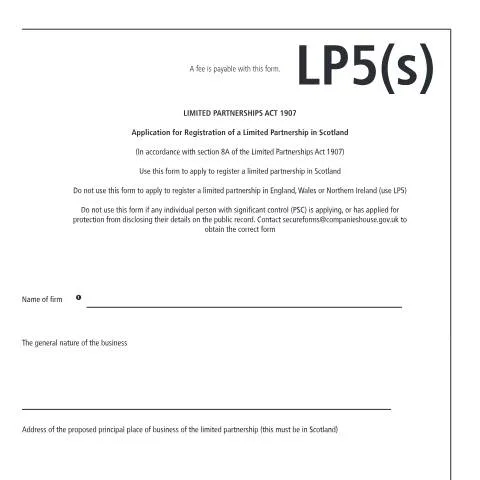 Document preview: Understanding Limited Partnerships in Scotland — Business