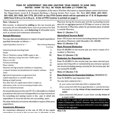 Document preview: The Importance of Individual Return 1B in Mauritius — Taxes (ind1b05n)