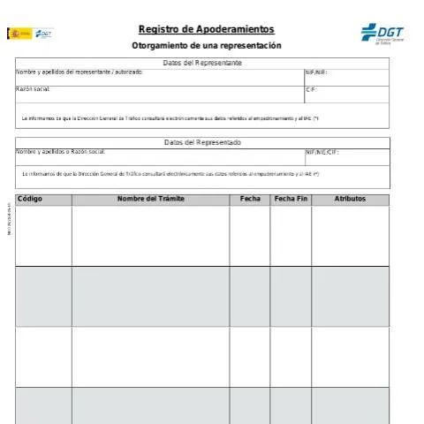 Vista previa del documento Modelo 24: Representación ante la Dirección General de Tráfico — Trámites administrativos (CERFA n°24)
