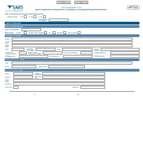Document preview: Understanding the APT101 Air Passenger Tax Form — Government & admin (CERFA n°APT101)