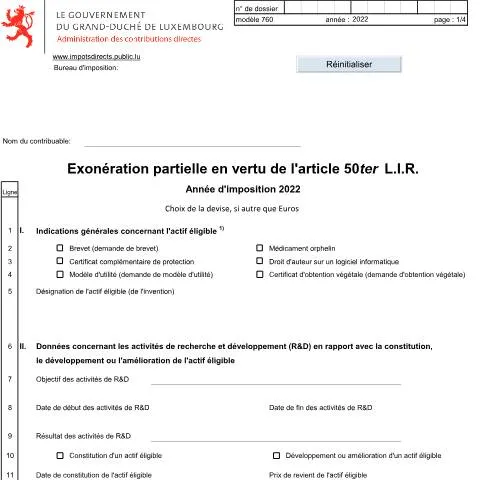 Aperçu du document Formulaire 760 F : Maximisez vos avantages fiscaux — Impôts & fiscalité (CERFA n°760 F)