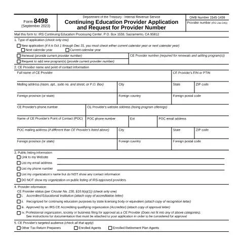 Document preview: Navigating IRS Form 8498 for Tax Education Success — Taxes (CERFA n°8498)