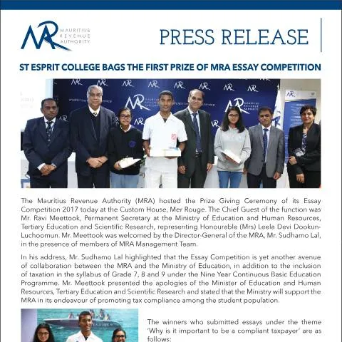 Document preview: Exploring the MRA Essay Competition Results and Their Significance — Government & admin (PressReleaseEssayCompetition)