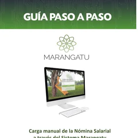 Vista previa del documento Guía para cargar la nómina salarial en Marangatu paso a paso — Trámites administrativos
