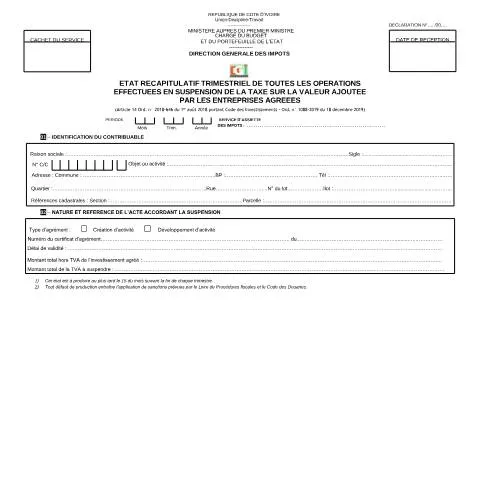 Aperçu du document L'importance de l'état récapitulatif trimestriel pour les entreprises — Impôts & fiscalité