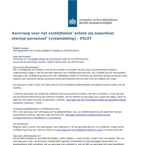 Documentvoorvertoning: Essentieel Startup-Personeel: Jouw Kans op een Verblijfsvergunning — Werk (CERFA n°7071)