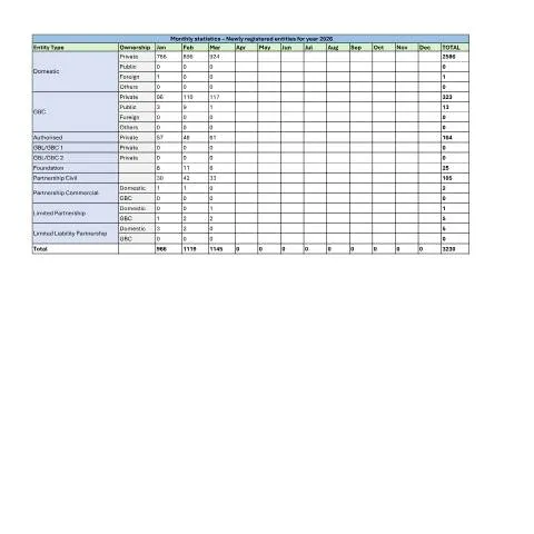 Document preview: Insights into Newly Registered Entities in Mauritius for 2026 — Government & admin (Monthly-Statistics-Newly-registered-entities-for-year-2026-1)
