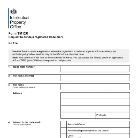 Document preview: Understanding the Importance of Dividing a Registered Trade Mark — Government & admin (TM12R)