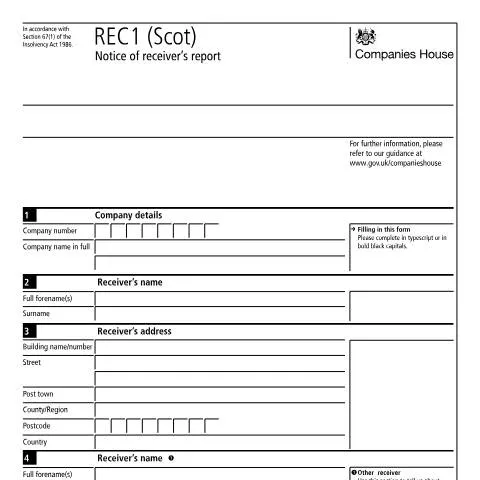 Document preview: Comprehensive Overview of the REC1(Scot) Receiver’s Report — Business