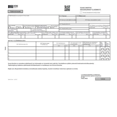 Document preview: Ylijäämän jakaminen ja vuosi-ilmoitus osuuskunnassa — Verot & verotus (CERFA n°Vero 7816)