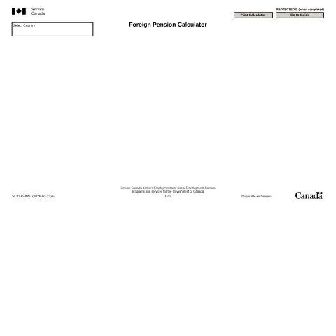Document preview: Mastering the Foreign Pension Calculator ISP3050 for Your Finances — Health (CERFA n°ISP3050)