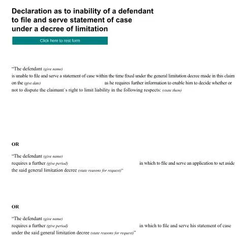Document preview: Navigating Form ADM21: A Defendant's Essential Guide — Legal & justice