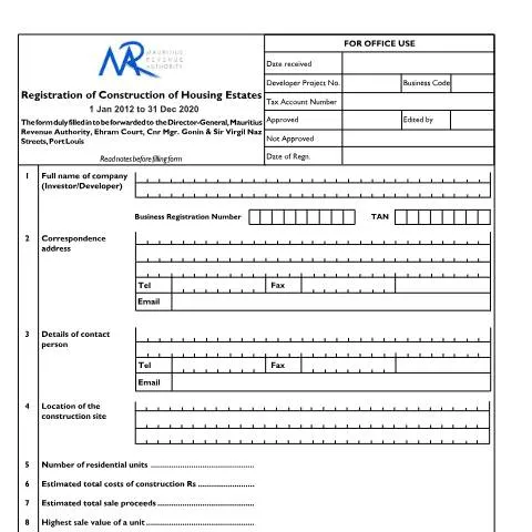 Document preview: Mastering Housing Estate Registration for Successful Developments — Housing (CERFA n°Construction)