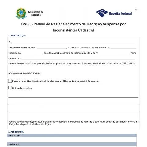 Pré-visualização do documento Como Reverter a Suspensão do CNPJ por Inconsistências — Trâmites administrativos