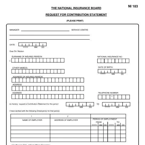 Document preview: Mastering the NI183 Form for Contribution Statements — Government & admin (CERFA n°NI183)