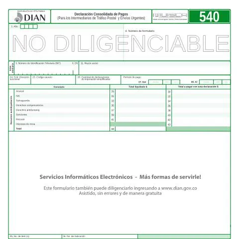 Vista previa del documento Marco Regulatorio de la Declaración Consolidada de Pagos F540-2009 — Trámites administrativos (CERFA n°F540-2009)