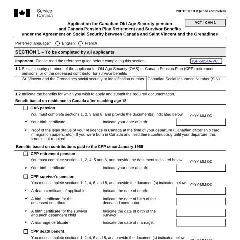 Document preview: Navigating the ISP5054-VCT for Retirement Benefits — Retirement & pension (CERFA n°ISP5054-VCT)