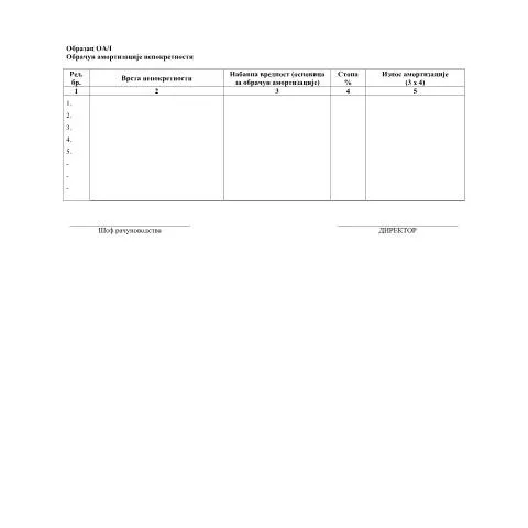 Document preview: Važnost Obrasca OAI u poreskom sistemu Srbije — Administrativne procedure (CERFA n°ObrazacOAI)