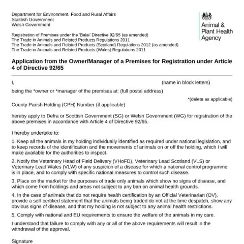Document preview: Understanding Premises Registration under the Balai Directive — Government & admin (EC3163)