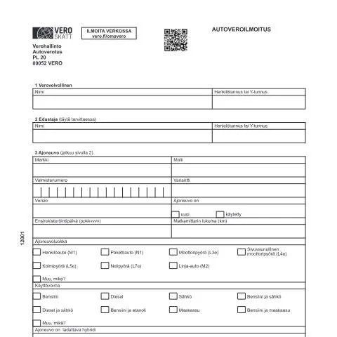 Document preview: Miksi Autoveroilmoitus (1200) on välttämätön? — Verot & verotus (CERFA n°Vero 1200)