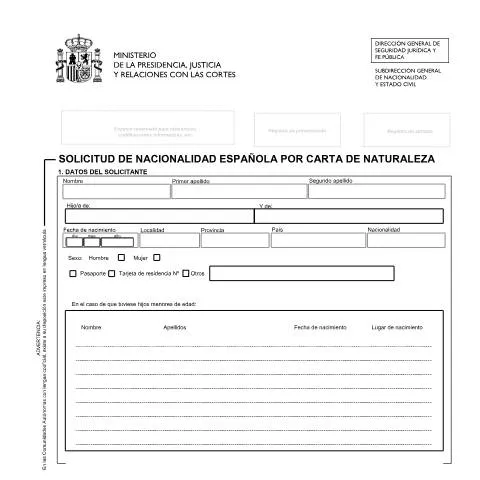 Vista previa del documento Proceso para obtener la nacionalidad española por carta de naturaleza — Inmigración y visados