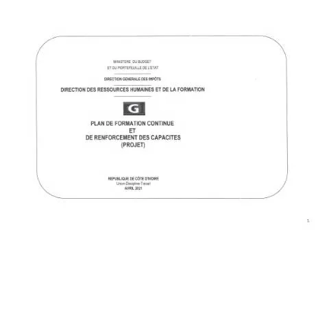 Aperçu du document Renforcement des compétences avec le Plan de Formation 2021 — Démarches administratives