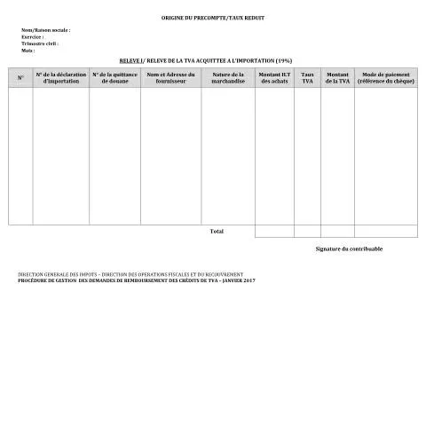 Aperçu du document Comprendre le certificat d'origine du précompte TVA — Impôts & fiscalité (CERFA n°Origine du precompte ventes a un secteur exonere ou client beneficiant d attesta)