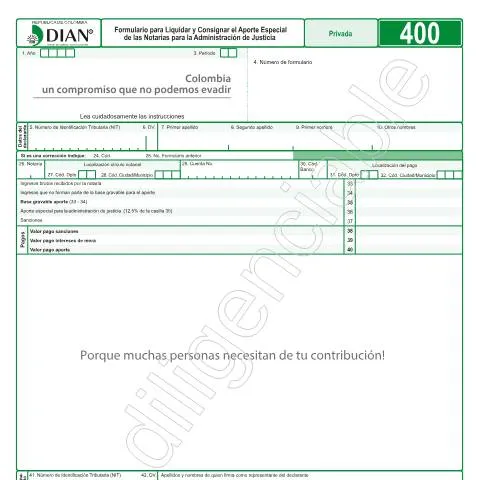 Vista previa del documento Aporte Especial de Notarías: Formulario F400-2018 — Trámites administrativos (CERFA n°F400-2018)