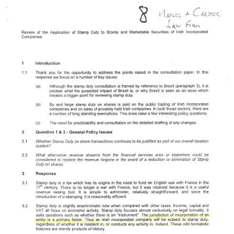 Document preview: Understanding the Stamp Duty Submission Process in Ireland — Taxes
