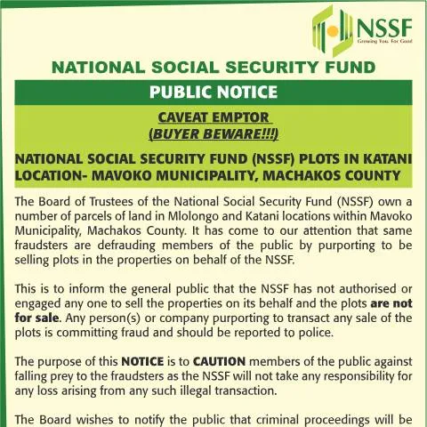 Document preview: Essential Insights on the MAVOKO FRAUD NOTICE NSSF — Government & admin (CERFA n°MAVOKO-FRAUD-NOTICE-NSSF-clr-13x2-1422)