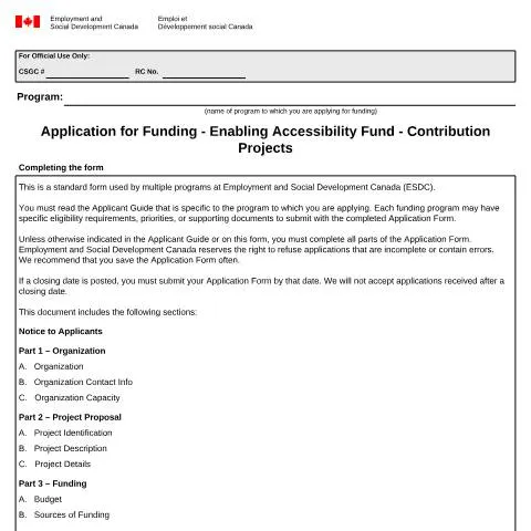 Document preview: Empower Your Project with the Enabling Accessibility Fund — Work & employment (CERFA n°EMP5681)