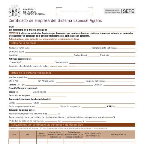 Vista previa del documento Importancia del Certificado de Empresa en el Sistema Agrario — Trámites administrativos