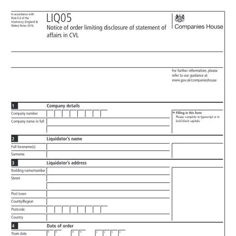 Document preview: Navigating the LIQ05 Notice for Liquidators — Business