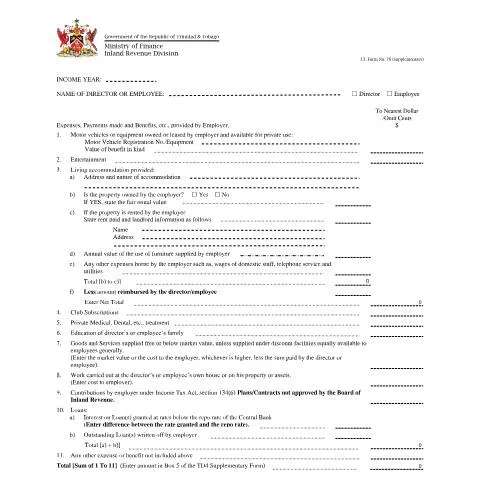 Document preview: Understanding I.T. Form No. 76: A Guide for Employers and Employees — Taxes (CERFA n°IT76)