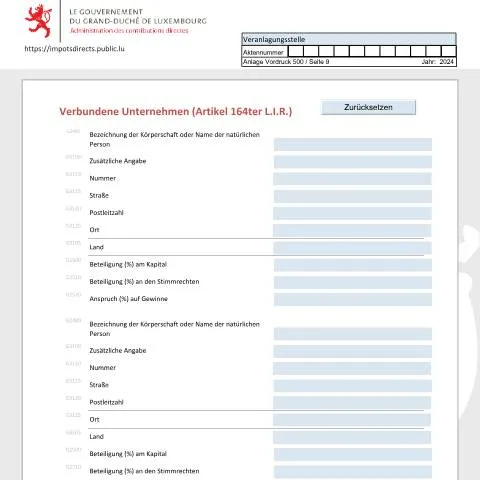 Aperçu du document Comprendre les entreprises associées selon l'article 164ter L.I.R. — Impôts & fiscalité (CERFA n°EA_D)