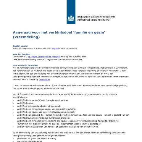 Documentvoorvertoning: Verblijfsvergunning voor familie en gezin aanvragen — Immigratie & visa (CERFA n°7025)