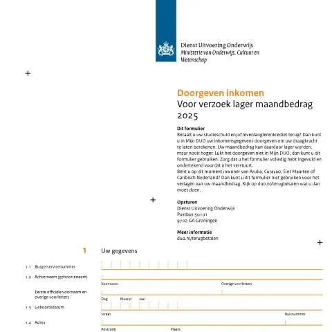 Documentvoorvertoning: Verlaag uw maandlasten met DUO in 2025 — Onderwijs & opleiding