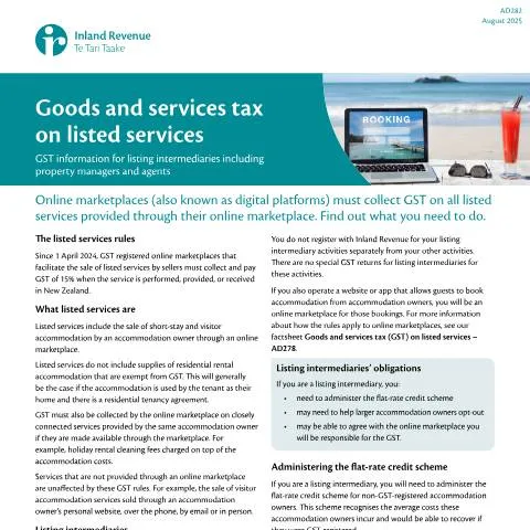 Document preview: Understanding GST for Property Managers and Agents — Taxes (CERFA n°AD282)