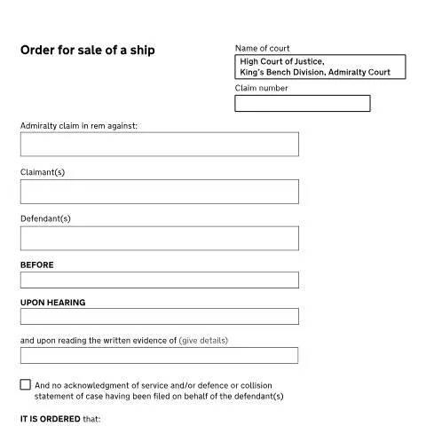 Document preview: Understanding Form ADM14 for Ship Sales — Legal & justice